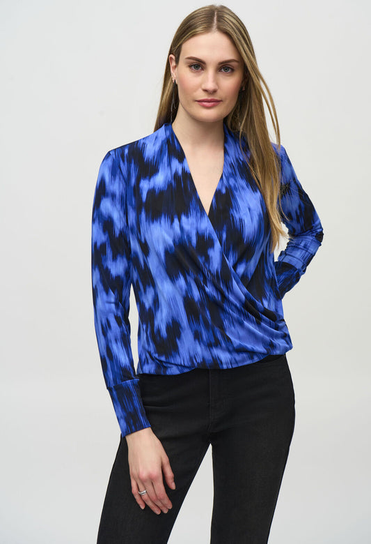 V-Neck Wrap Blouse