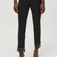 Slim Ankle-length Trousers With Jewels And Lace Trim