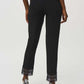 Slim Ankle-length Trousers With Jewels And Lace Trim