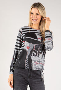 Soft Touch Graphic Knit Pullover