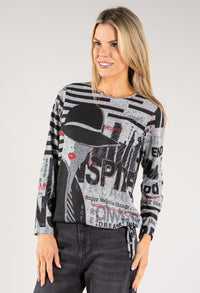 Soft Touch Graphic Knit Pullover