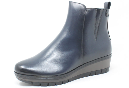 Leather Wedge Boot