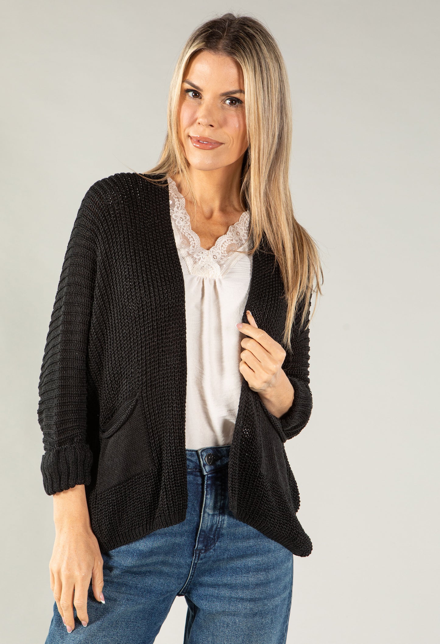 Chunky Knit Cardigan with Pockets