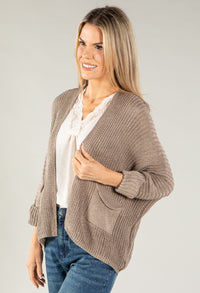 Chunky Knit Cardigan with Pockets