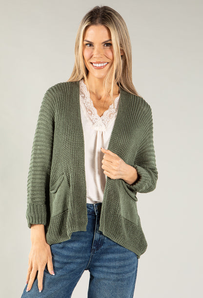 Chunky Knit Cardigan with Pockets