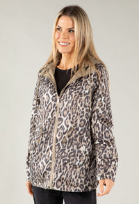 Leopard Print Lined Jacket