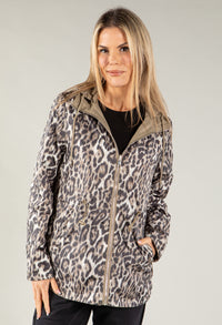 Leopard Print Lined Jacket