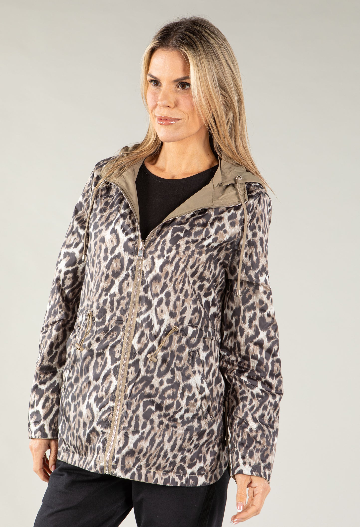 Leopard Print Lined Jacket