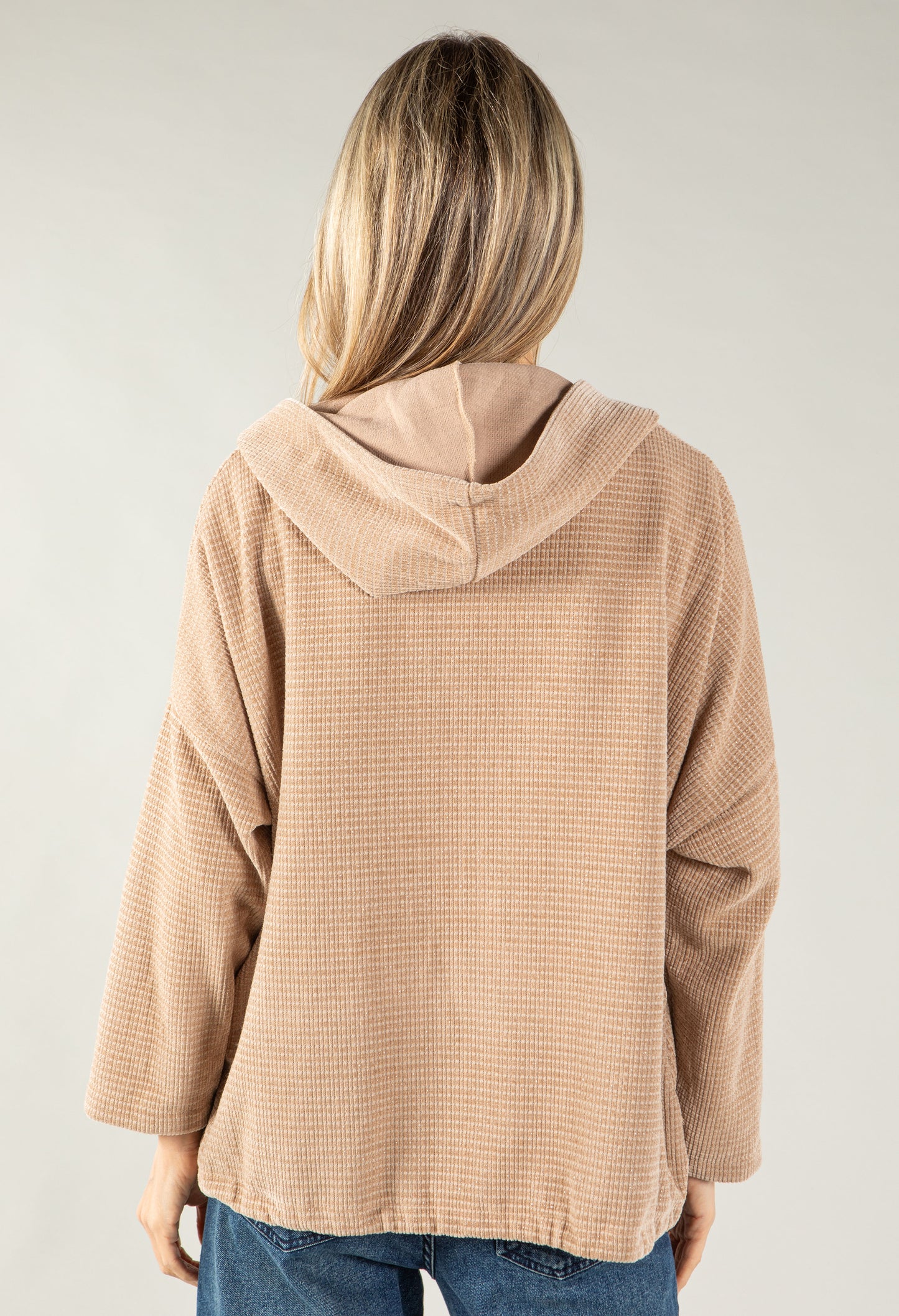 Soft Touch Ribbed Hoodie