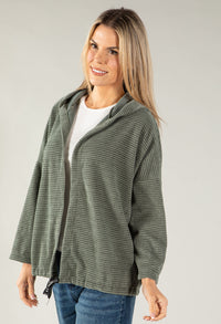 Soft Touch Ribbed Hoodie