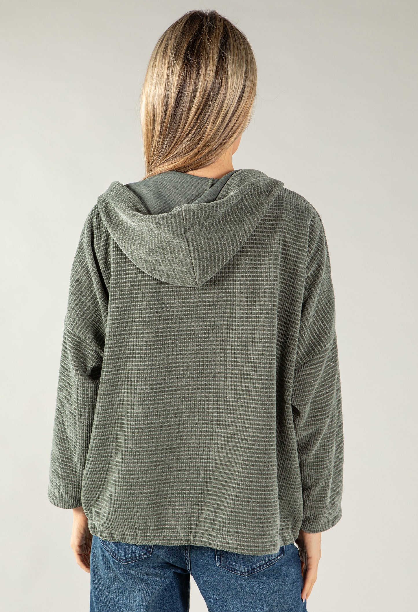 Soft Touch Ribbed Hoodie