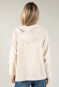 Soft Touch Ribbed Hoodie