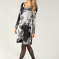 Long Sleeve Floral Shift Dress