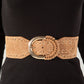 Faux Suede Chain Adjustable Waist Belt