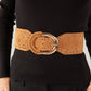 Faux Suede Chain Adjustable Waist Belt