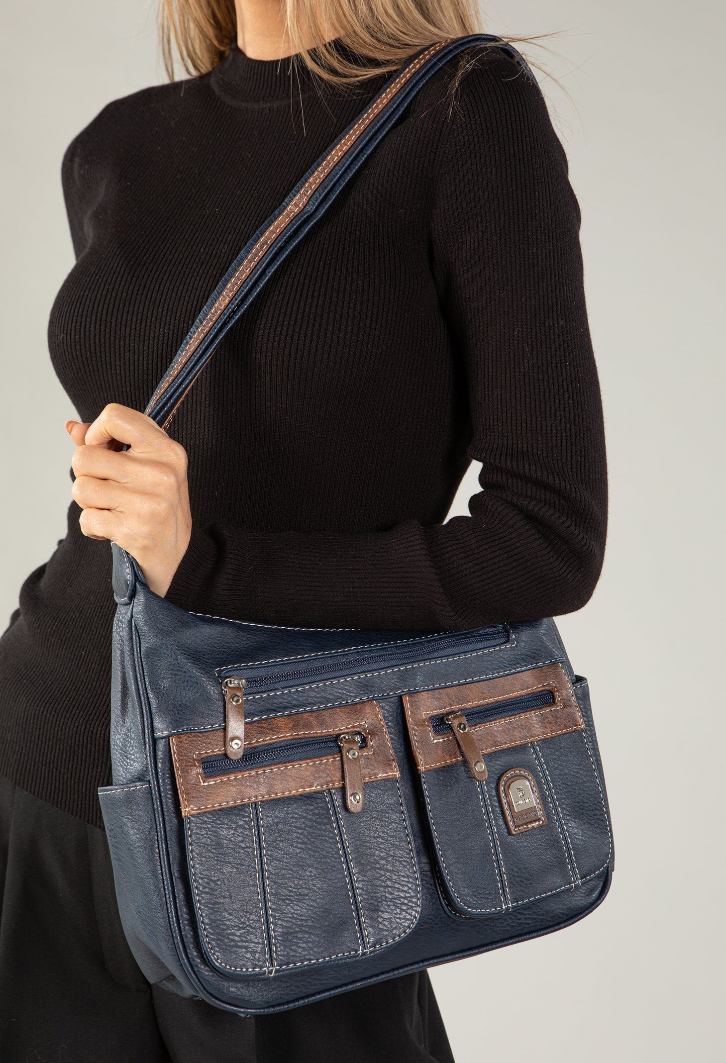 Multi Pocket Cross Body Bag