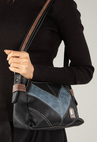 Faux Leather Cross-Body Bag