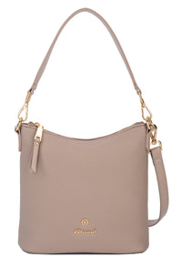 Multi Strap Faux Leather Shoulder Bag