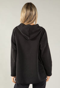 Ribbed Zip Hoodie