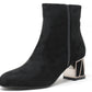 Metal Look Heeled Boot