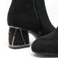 Metal Look Heeled Boot