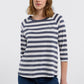 Celin Round Neck Stripe T-Shirt