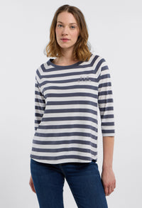 Celin Round Neck Stripe T-Shirt