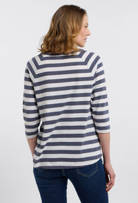 Celin Round Neck Stripe T-Shirt