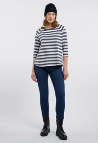 Celin Round Neck Stripe T-Shirt