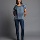 Celin Round Neck Stripe T-Shirt