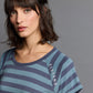 Celin Round Neck Stripe T-Shirt