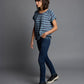 Celin Round Neck Stripe T-Shirt