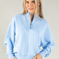 Half Zip Relaxed Sweatshirt