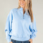 Half Zip Relaxed Sweatshirt