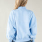 Half Zip Relaxed Sweatshirt