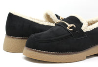 Teddy Lined Faux Suede Loafers