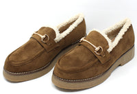 Teddy Lined Faux Suede Loafers