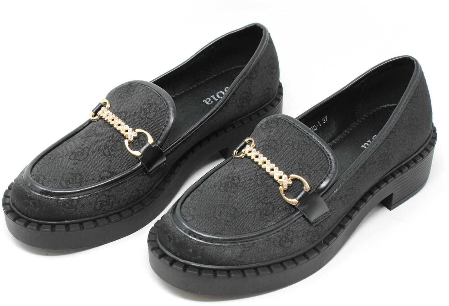 Monogram Buckle Loafers