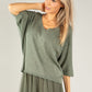 Lurex V Neck Knit Pullover