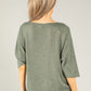 Lurex V Neck Knit Pullover