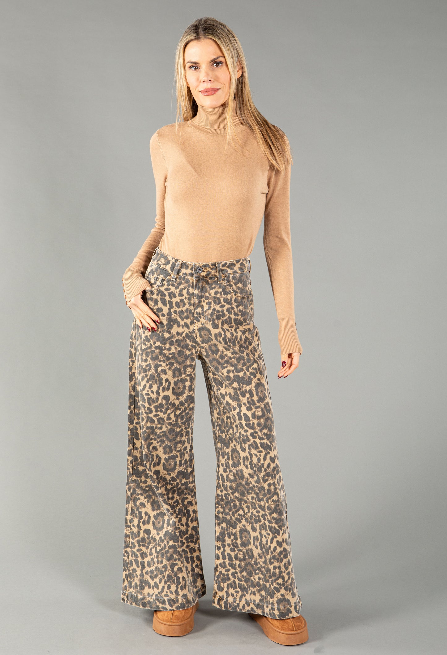 Leopard Print Jeans