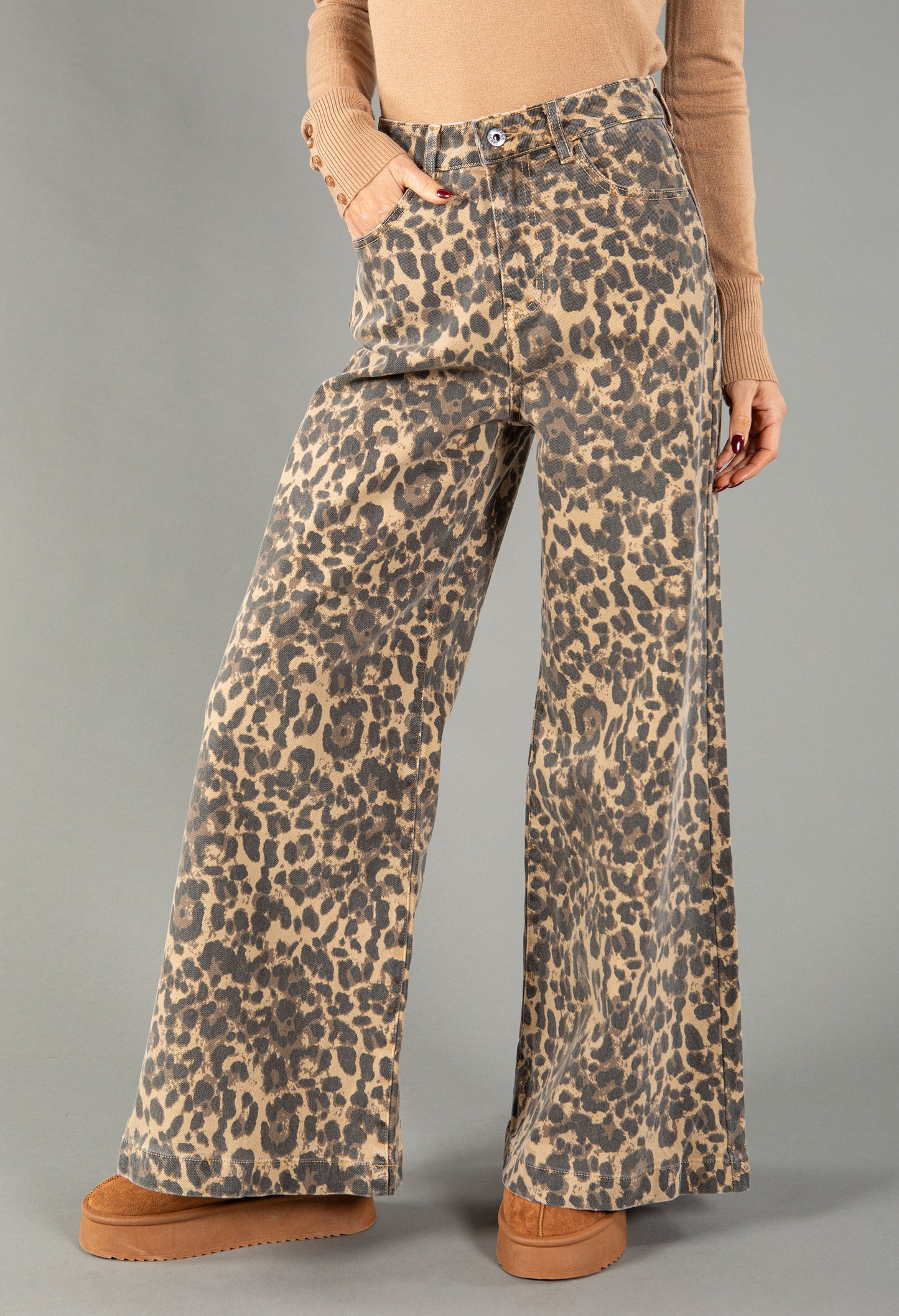 Leopard Print Jeans