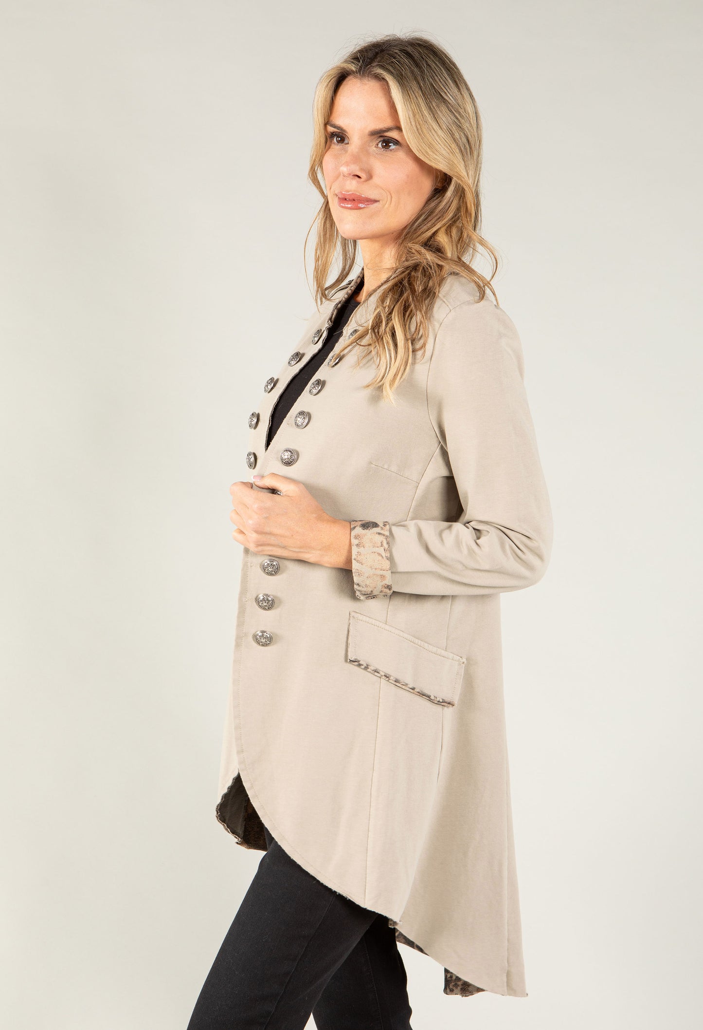 Longline Military Jacket