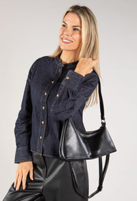 Soft Leather Asymmetrical Bag