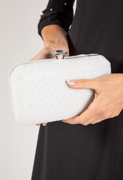 Pearl Studded Clutch Bag