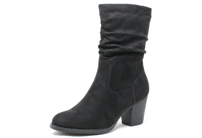 Ruched Boot Heel