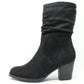 Ruched Boot Heel