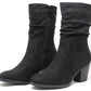 Ruched Boot Heel