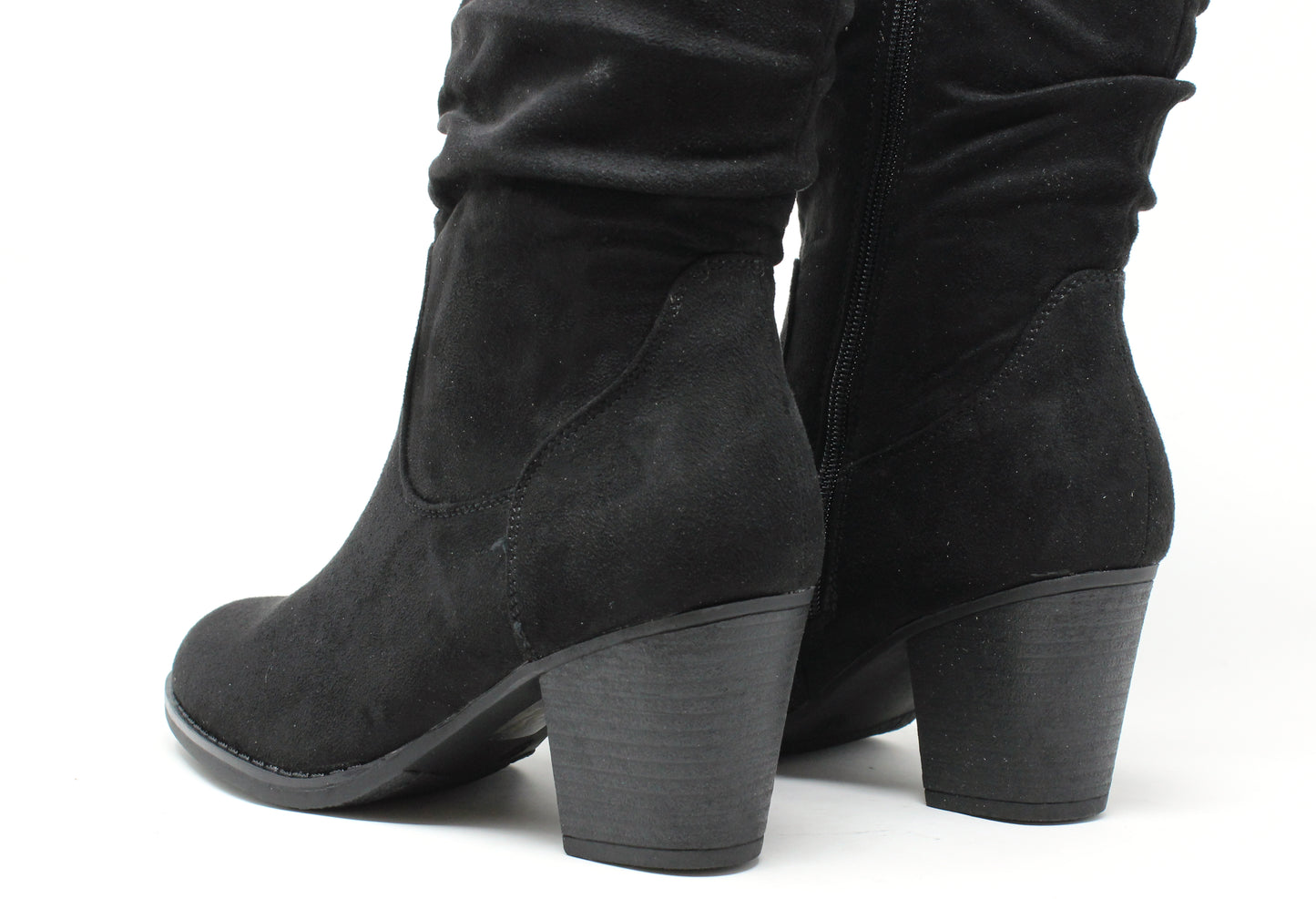 Ruched Boot Heel