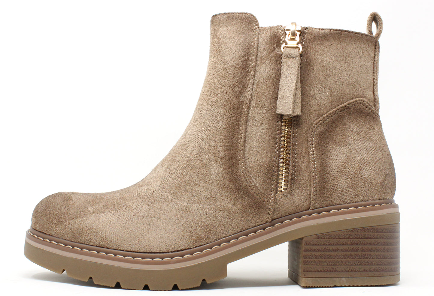 Microfibre Ankle Boot